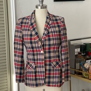Vintage plaid blazer